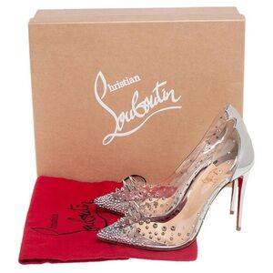 Christian Louboutin GROTIKA PVC Spike & Crystal Pumps